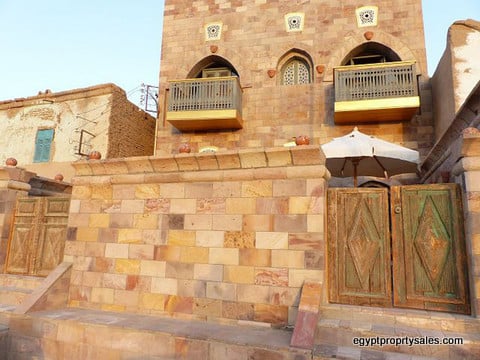 Fully Furnished Stone-Style House for Sale beautiful view of Habu Temple in Luxor West Bank – $412,500