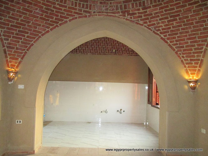 WB1714S Enjoy your time in this Nubian and Arabesques villa for sale with domes in Egypt, Luxor