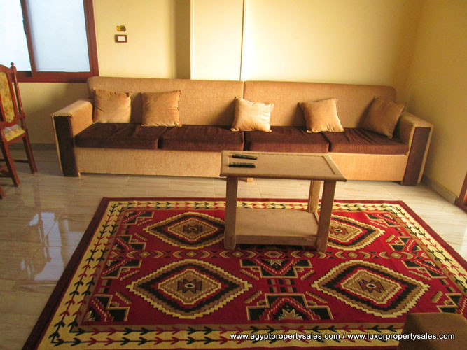 WB1928R First floor two bedroom apartment for rent in Memnon area West Bank of Luxor city