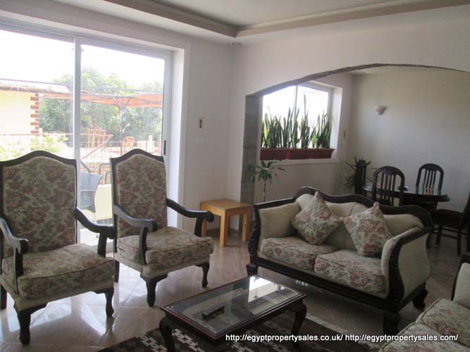 WB3212R Luxury third floor 3 bedroom apartment Nile view Ramla for rent in Luxor