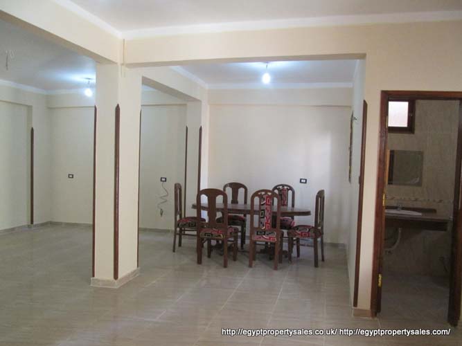 WB539S Two storey apartment building for sale in Luxor located front Nile in West Bank of Luxor Ramla