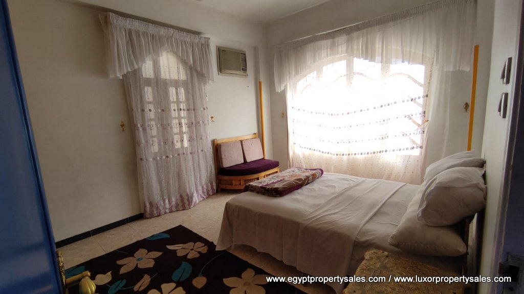 first floor furnished apartment with Nile view in West Bank of  Luxor Ramla