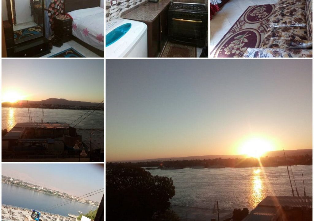 EB2146S Furnished apartment for sale in Luxor  In front of Luxor Cornash with nice views of Theban peak and the Nile