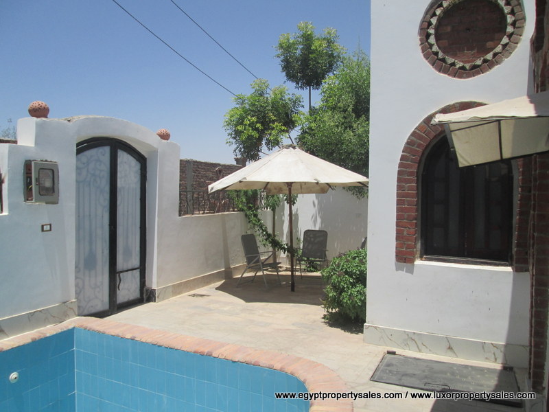 WB1836S/R Two bedroom house with swimming pool in West Bank of Luxor.