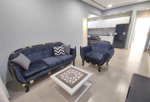 Modern European-Style 1-Bedroom Apartment for Rent in Luxor – First Floor with Terrace & Garden Views