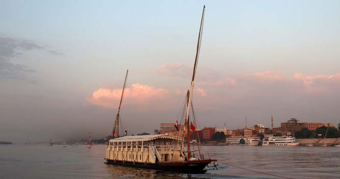 Enjoy sailing on the Nile aboard this beautiful 140 year old Nostalgic Dahabiya